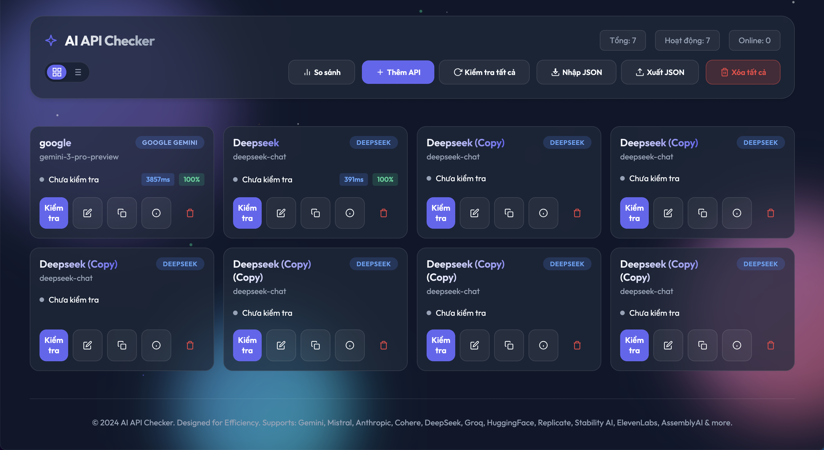 API Checker Premium - AI Endpoint Validator